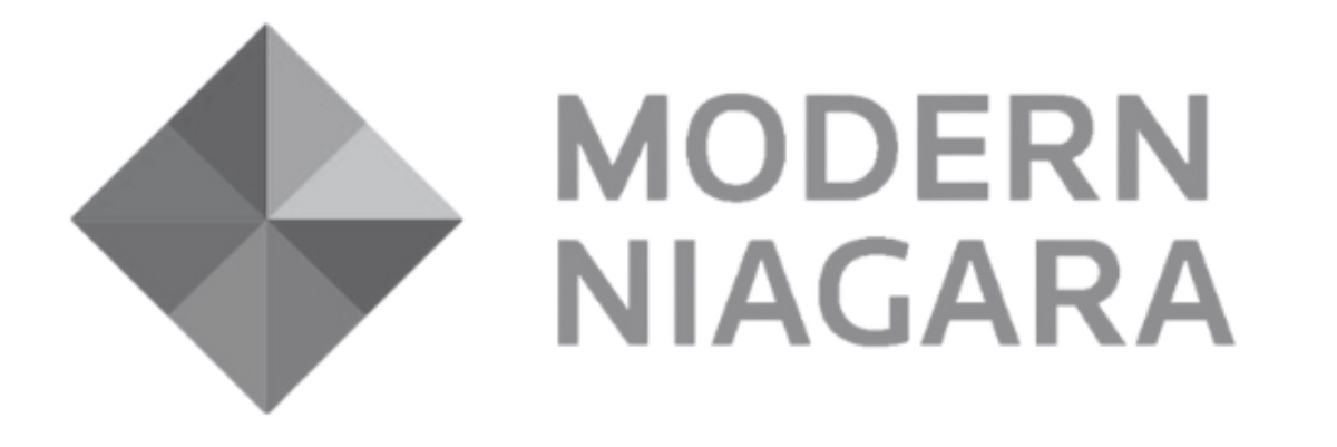 Modern Niagara LogoBanner (Gray)